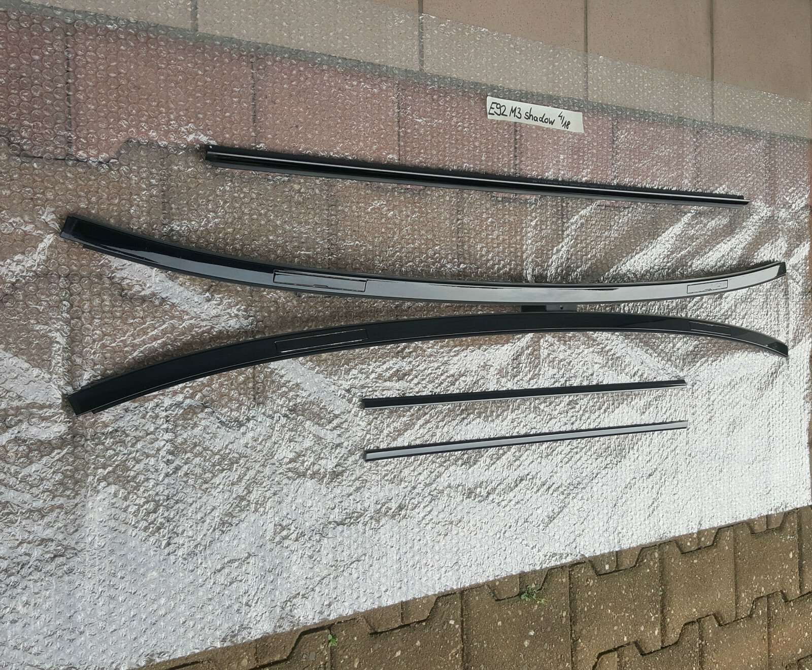 BMW E92 M3 Coupe Dach Zier Leiste oben Shadow Line Dachleisten ABHOLUNG