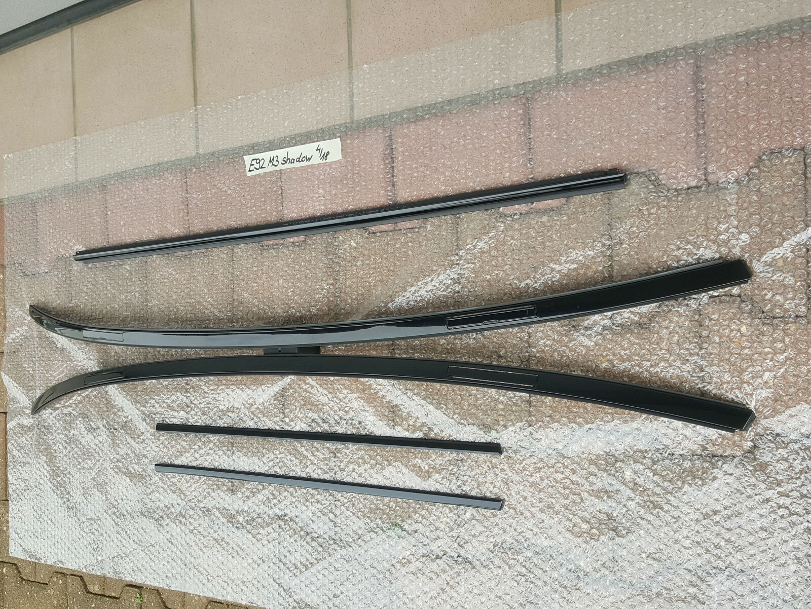 BMW E92 M3 Coupe Dach Zier Leiste oben Shadow Line Dachleisten ABHOLUNG