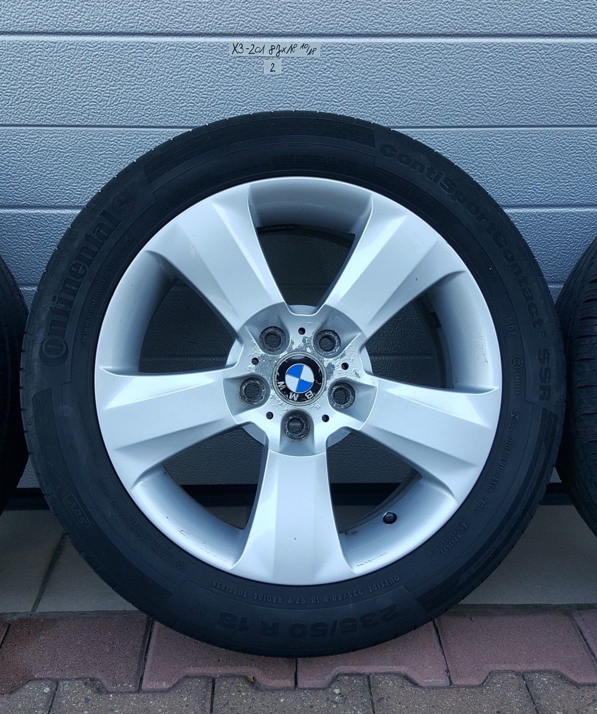 BMW E83 X3 X5 Alufelge 8J x 18 Zoll 3401201 Bridgestone Reifen 235/50 R18