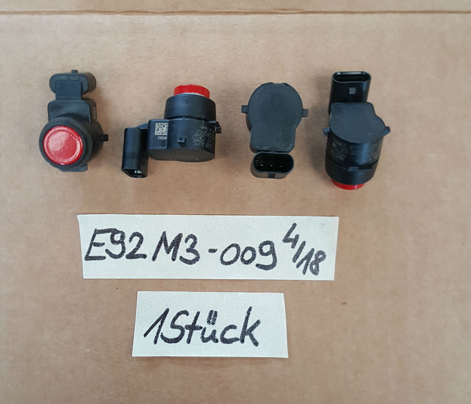 BMW E90 E91 E92 PDC Park Rückfahr Sensor Ultraschall Wandler rot 6977009