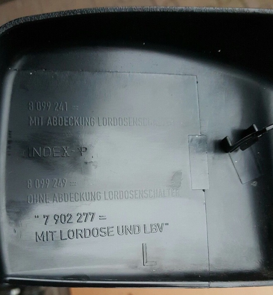 BMW Z4 Sitz Blende Schiene Verkleidung Schalter elektrisch verstellbar 8099241