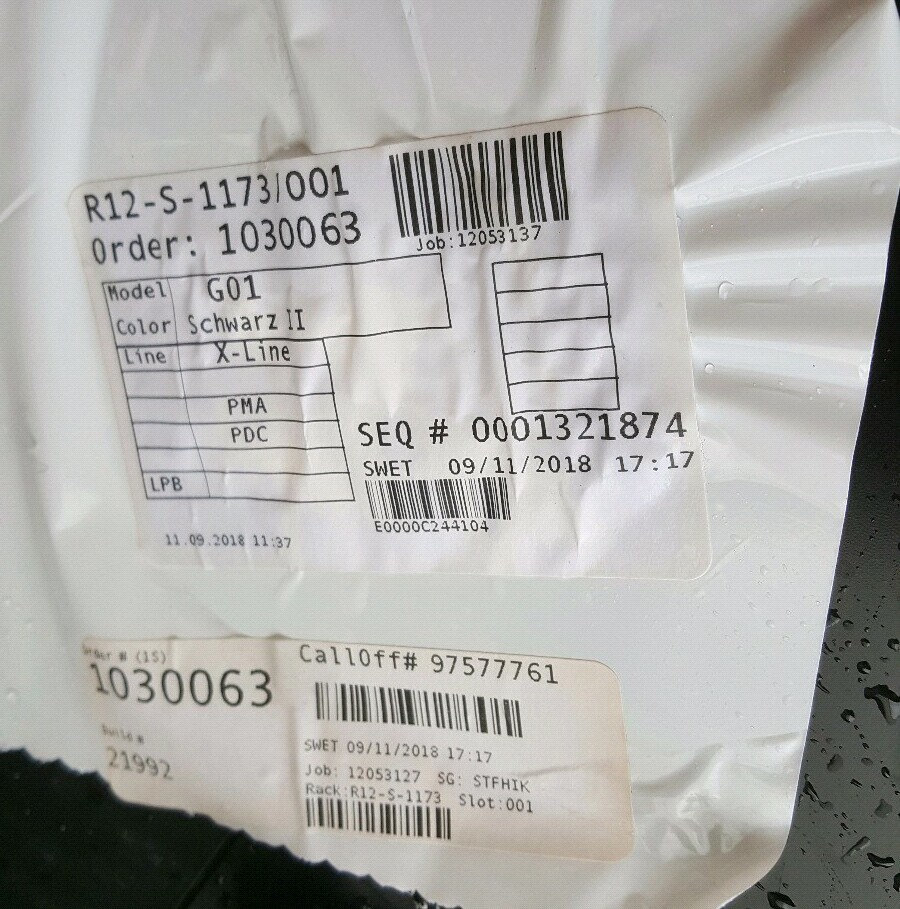 BMW X3 G01 Verkleidung Stoßfänger Heckschürze Stoßstange HINTEN M Paket schwarz