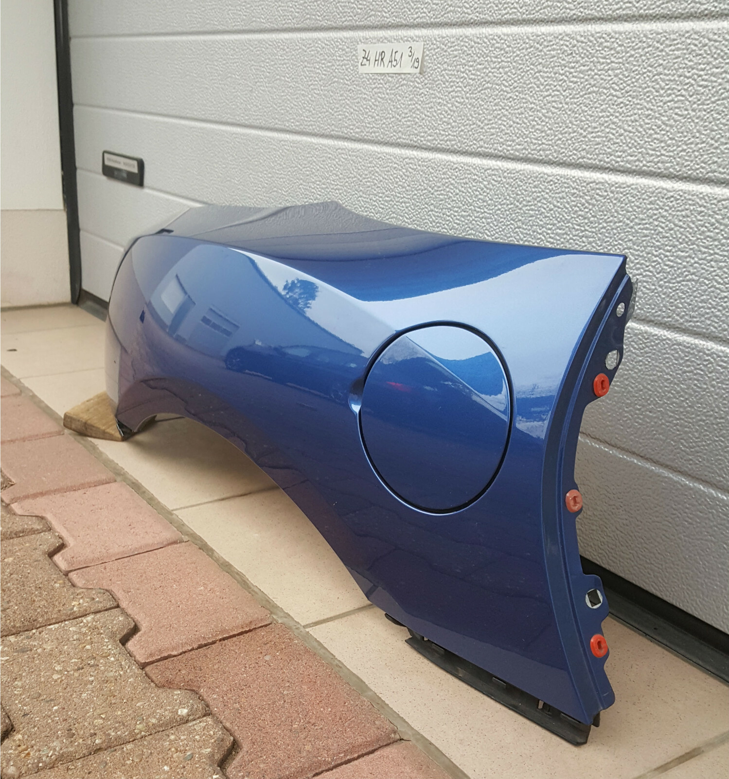 BMW Z4 Seitenwand Aussenhaut Kotflügel HINTEN RECHTS  Montego Blau A51