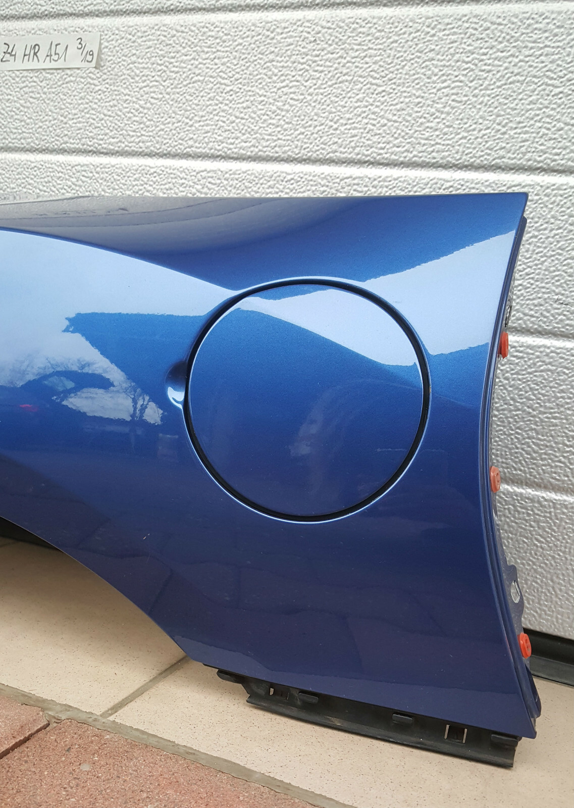 BMW Z4 Seitenwand Aussenhaut Kotflügel HINTEN RECHTS  Montego Blau A51