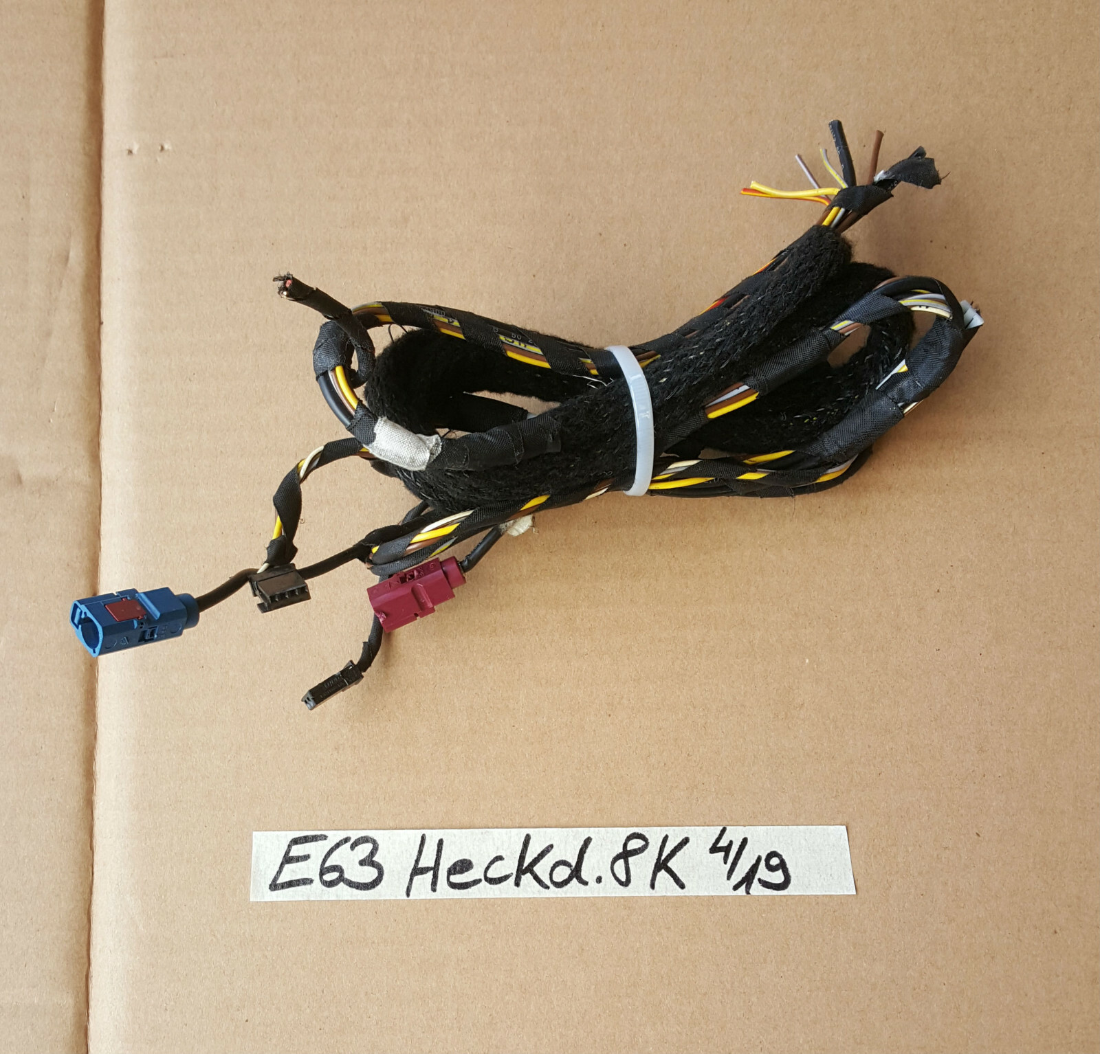 BMW 6er E63 E64 Heckdeckel Kabel  Kofferraum Kabelbaum  Heckklappe