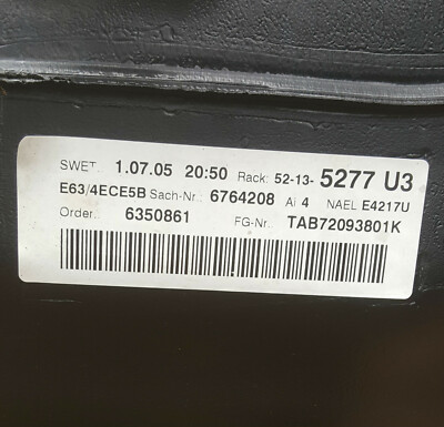 BMW 6er E63 E64 Benzin Kraftstoff Tank  Kunststoff m. Einfüllrohr 7200080