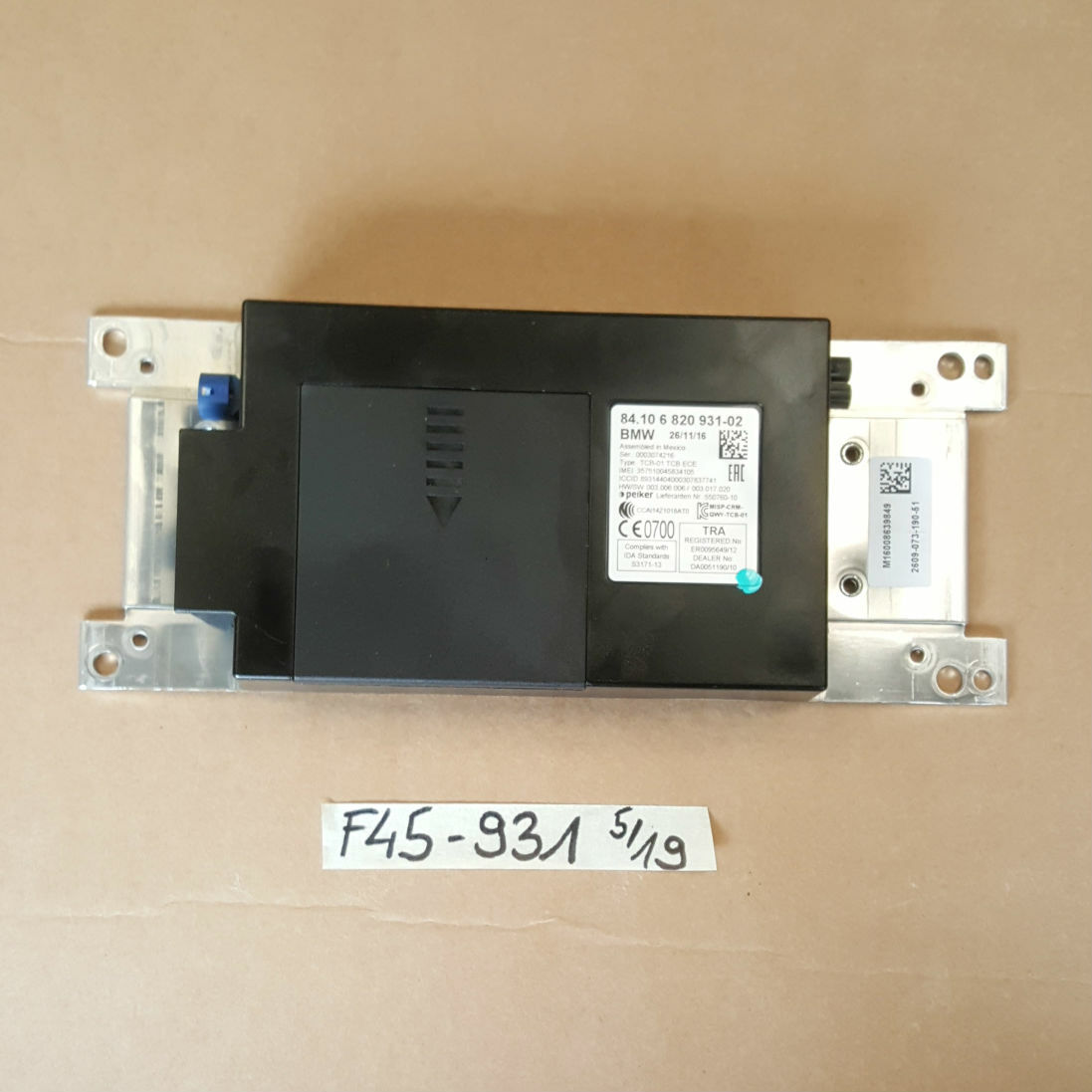 BMW F45 F46 F20 F30 Bluetooth Control Modul Telematik Steuergerät TCB 6820931
