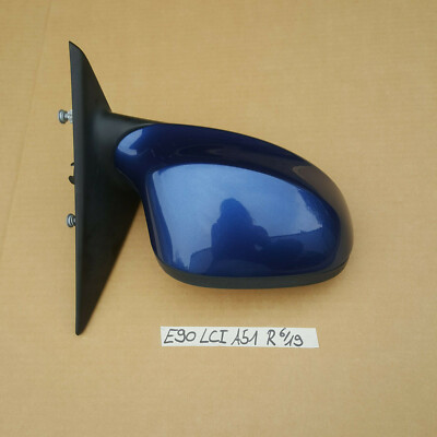 BMW E90 E91 LCI Facelift Aussen Seiten Spiegel RECHTS Montego blau metallic A51