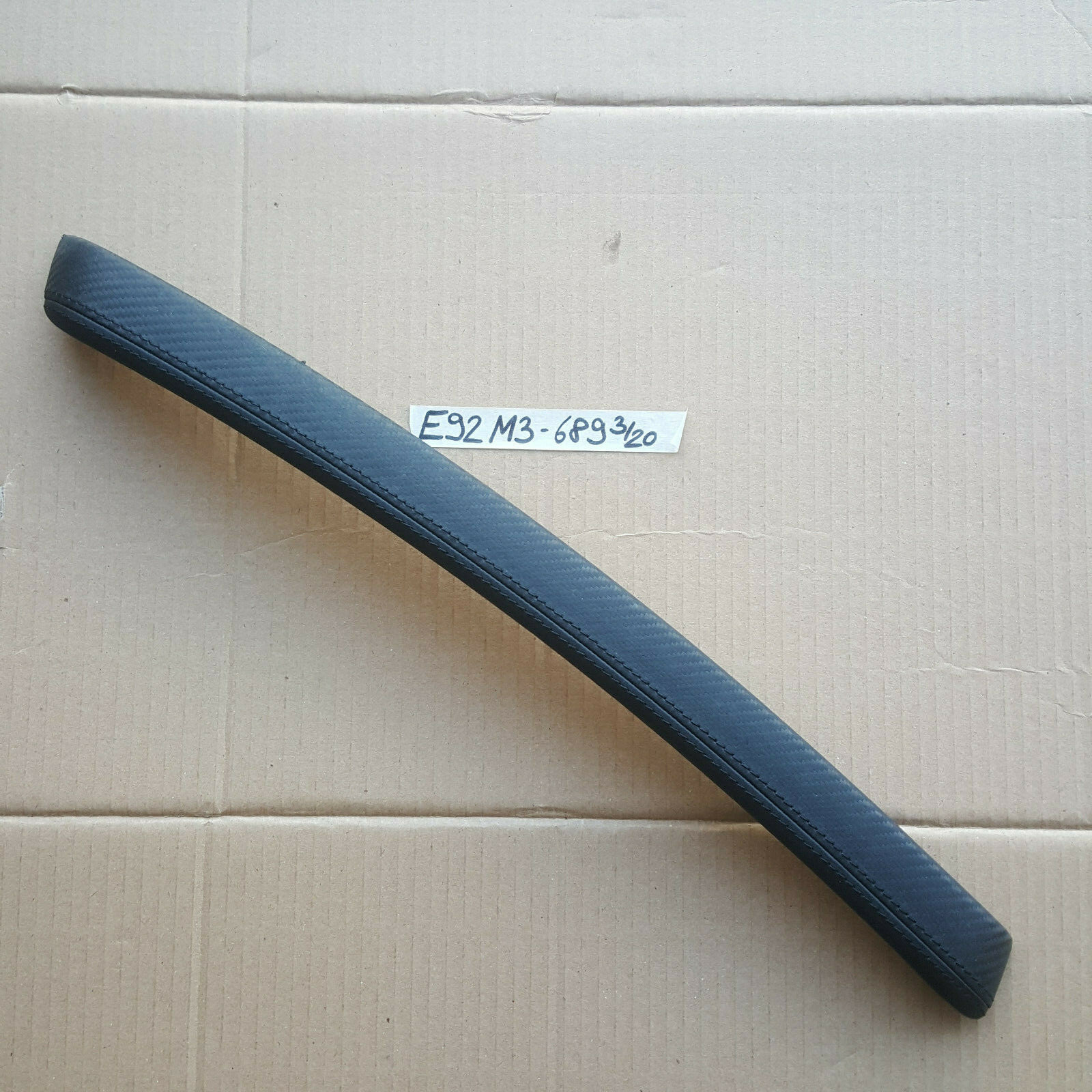 BMW E92 M3 Dekorleiste Zier Leiste Leder Carbon Seitenverkleidung LINKS 8036689 