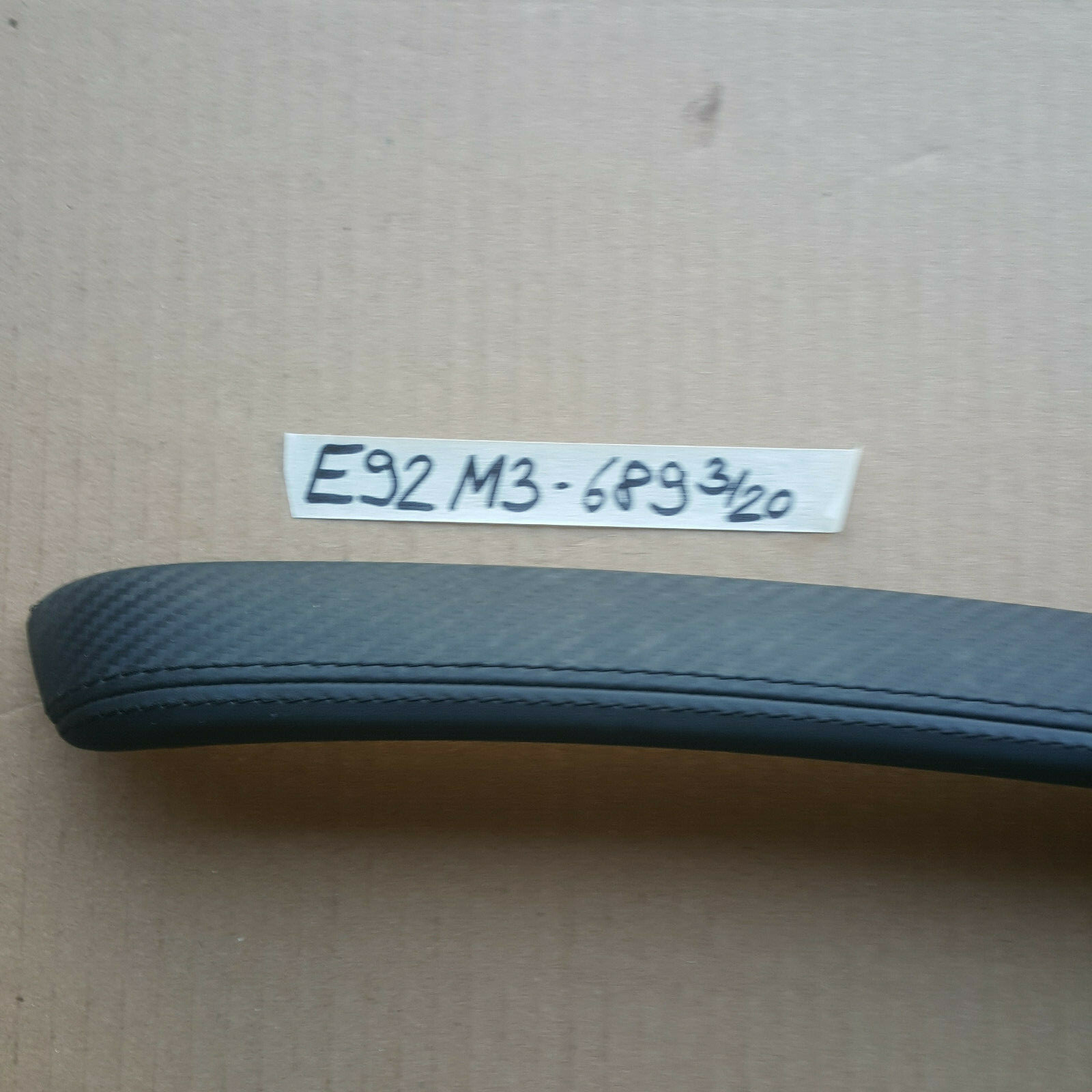 BMW E92 M3 Dekorleiste Zier Leiste Leder Carbon Seitenverkleidung LINKS 8036689 