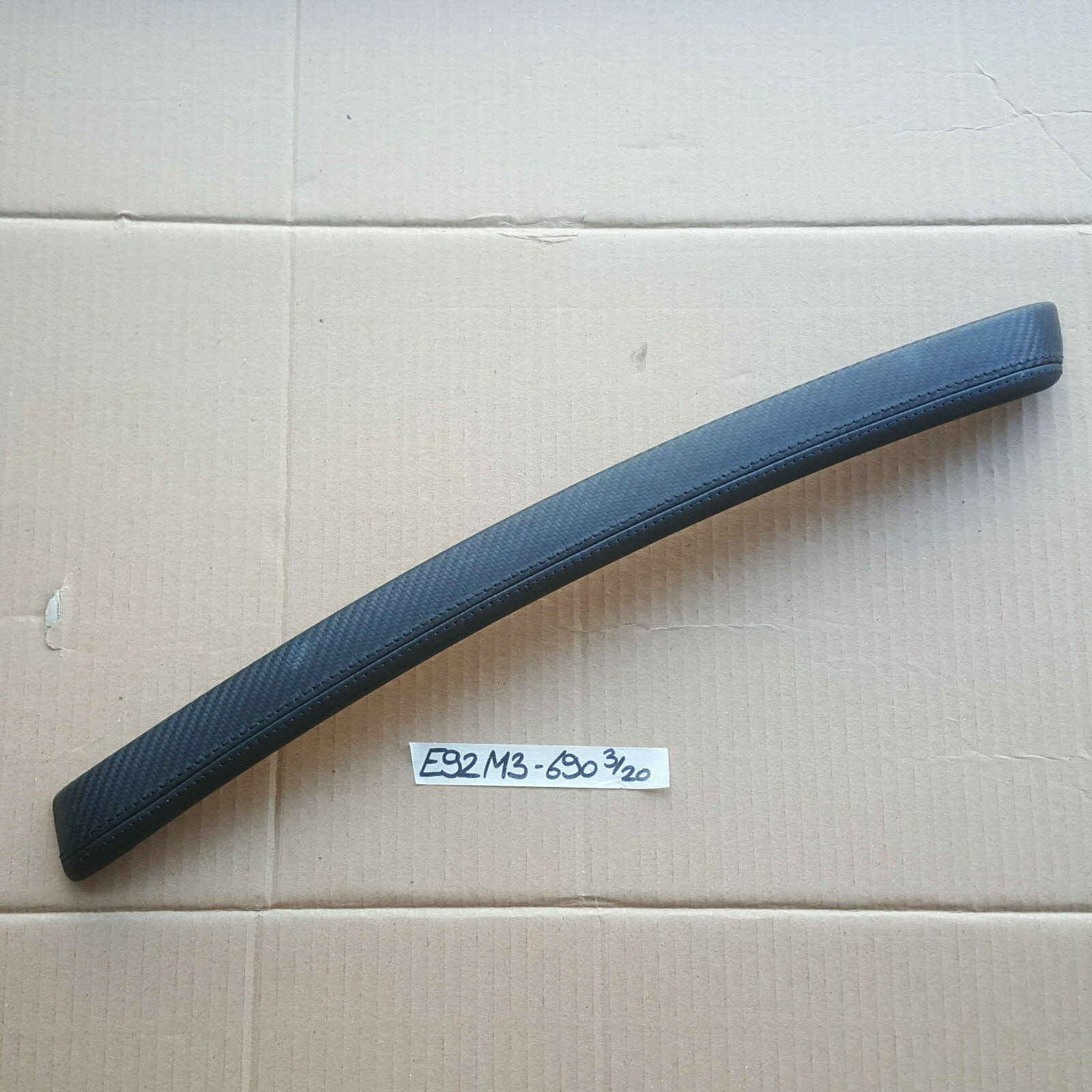 BMW E92 M3 Dekorleiste Zier Leiste Leder Carbon Seitenverkleidung RECHTS 8036690