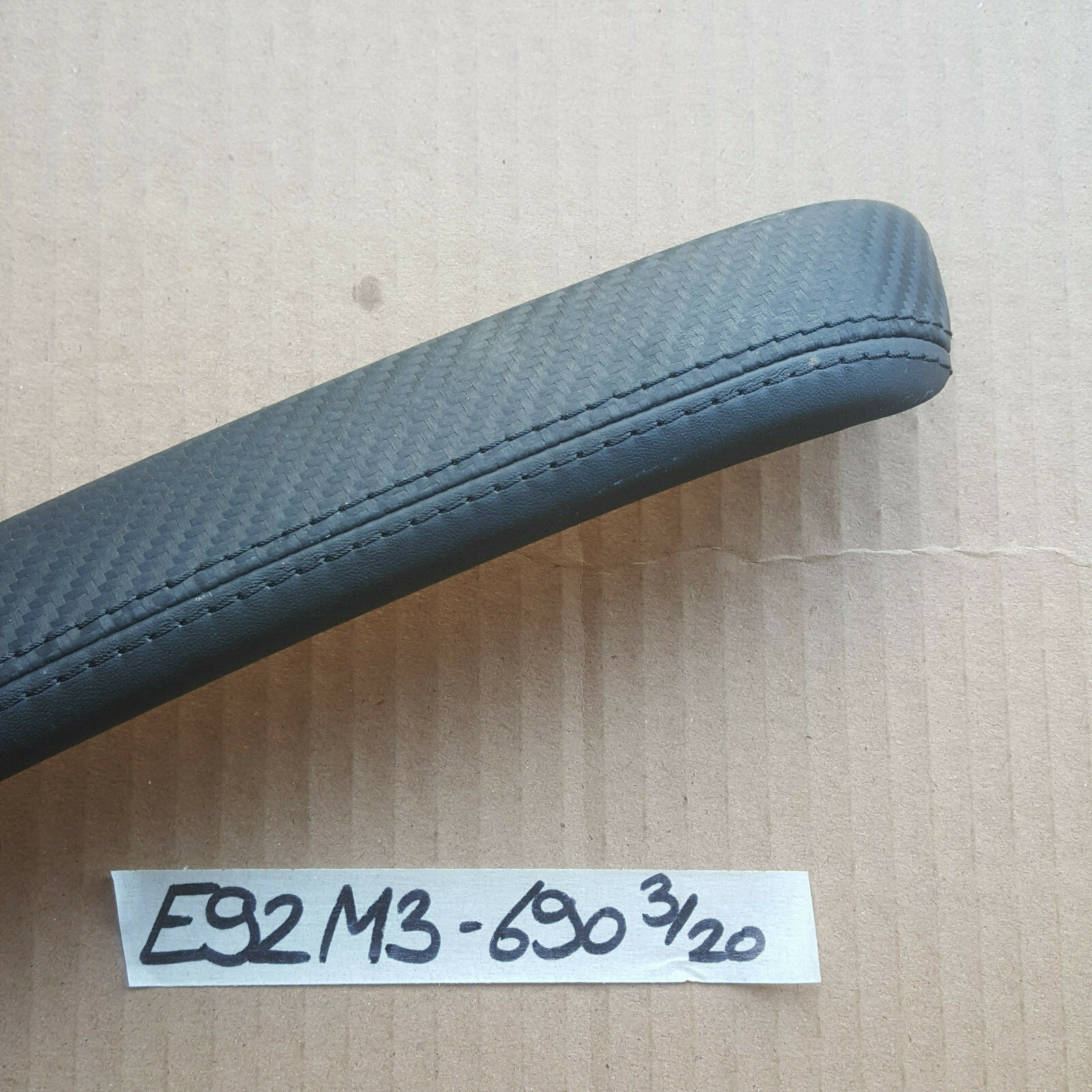 BMW E92 M3 Dekorleiste Zier Leiste Leder Carbon Seitenverkleidung RECHTS 8036690