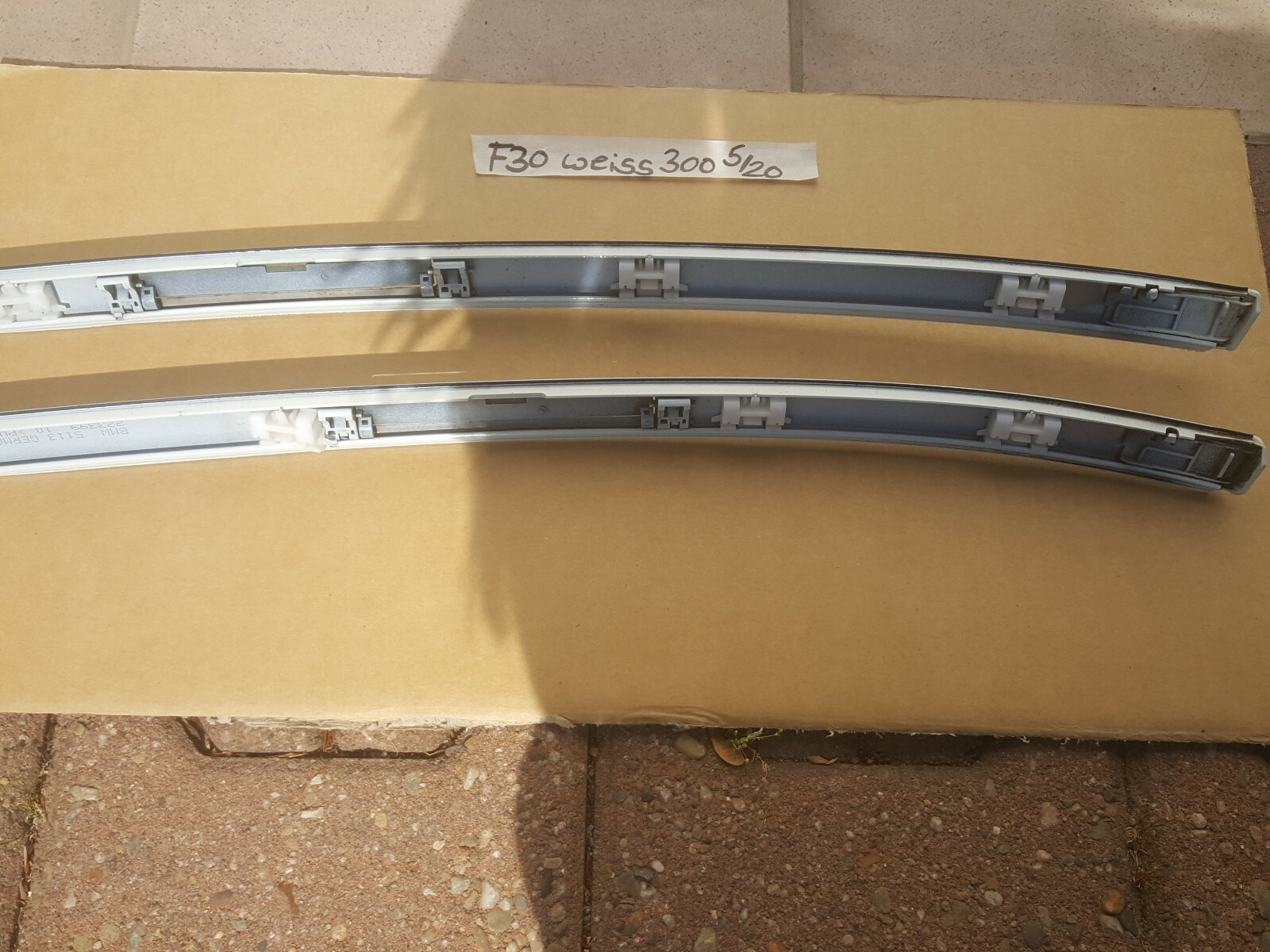 BMW F30 Dachleisten Zierleiste Dach oben rechts links  Alpin weiss ABHOLUNG