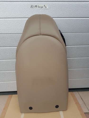 BMW Z3 Beifahrer Sport Sitz Oberteil Leder beige Rückenlehne mit Sitzheizung 