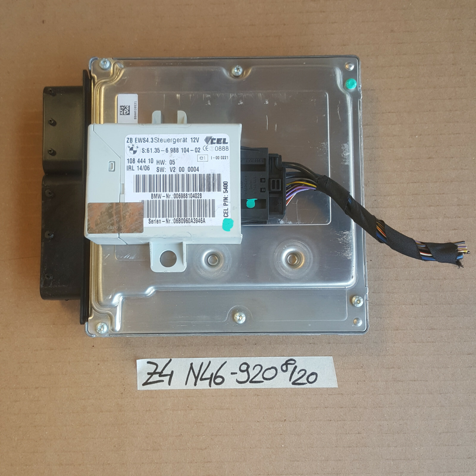 BMW Z4 E85 Steuergerät N46 Motor 7561920 EWS Modul 6988104 Zündschloss Schlüssel