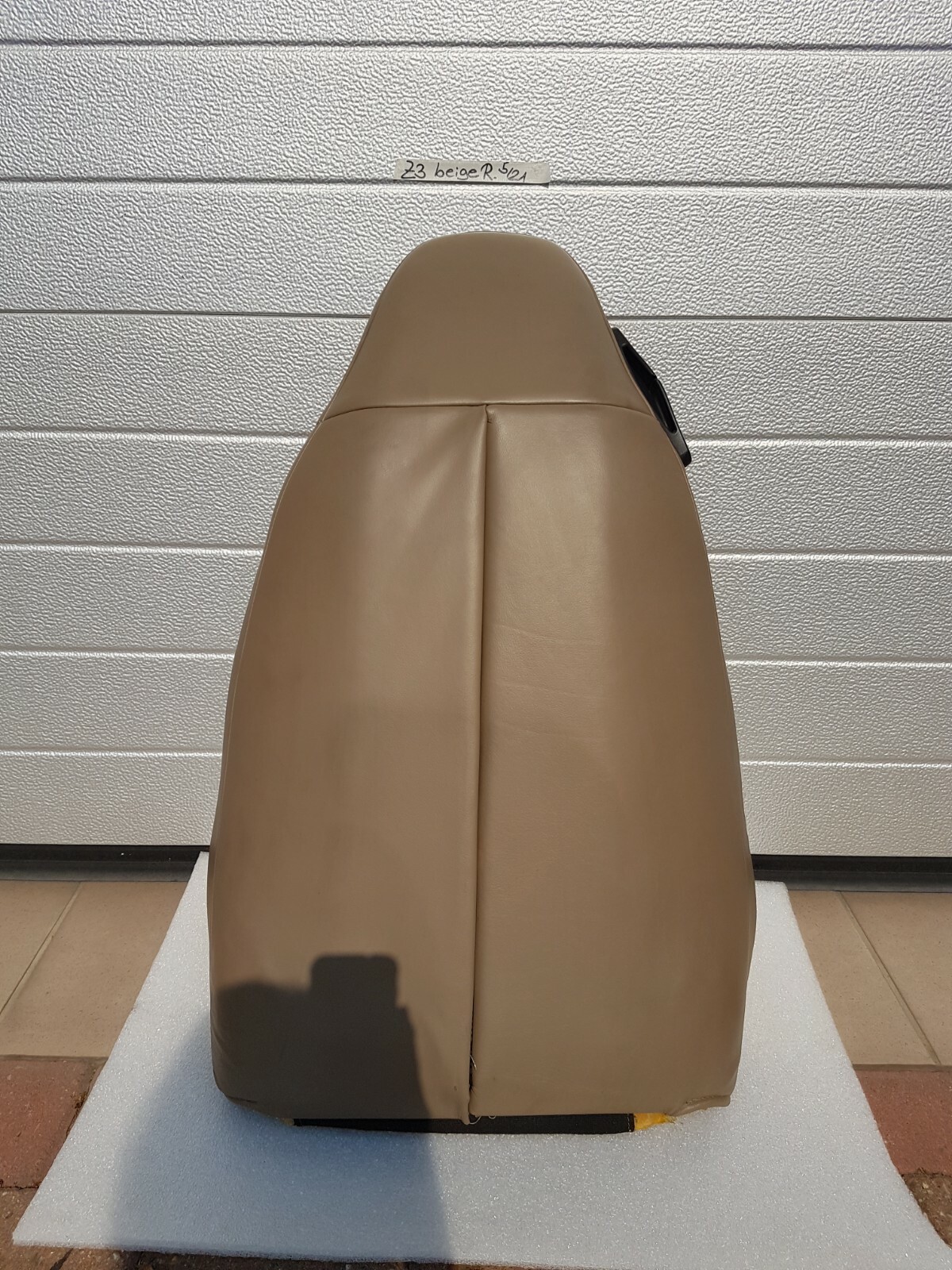 BMW Z3 Bei Fahrer Sitz Oberteil Leder beige Rücken Lehne Polster Teil + Bezug 