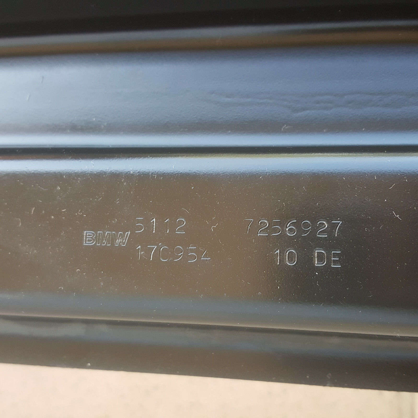 BMW F30 F31 Versteifung Stoßfänger hinten unten 7256927 Träger Stoßstange HINTEN