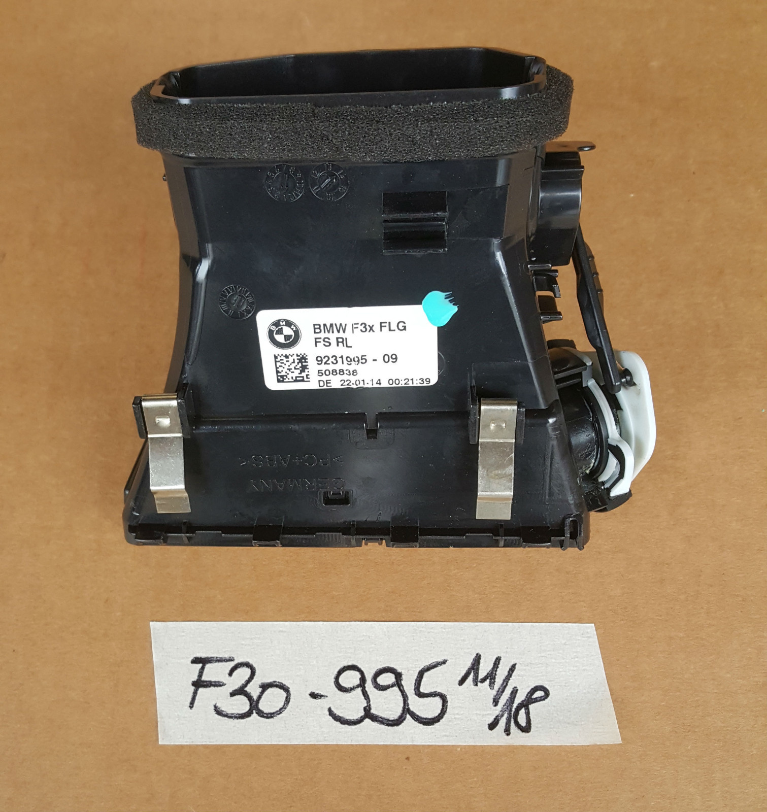 BMW F30 F31 F34 F80 Frischluft Grill RECHTS Lüftung Luft Düse 9231995