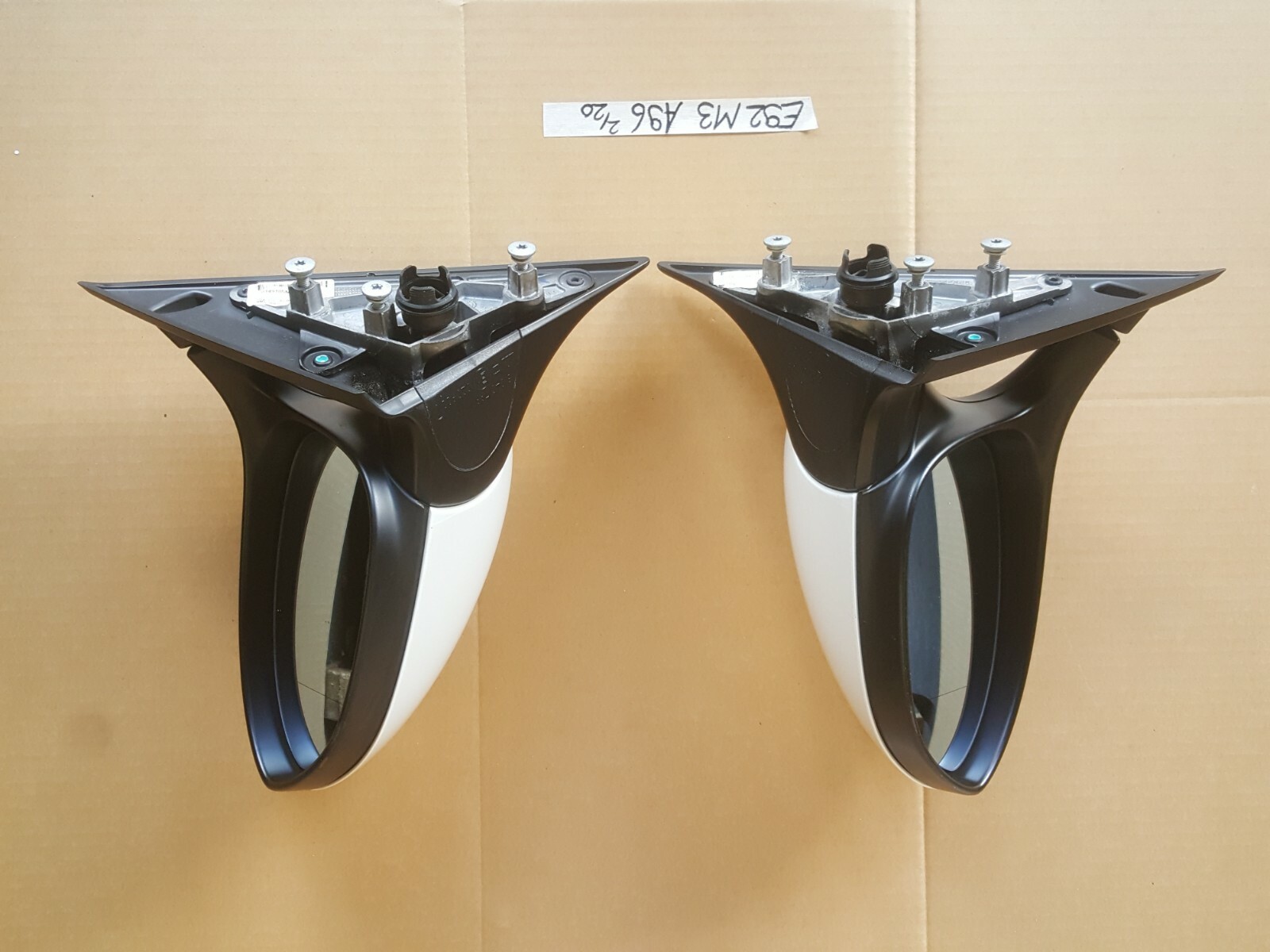 BMW E92 E93 M3 Seiten Außen Spiegel VORNE RECHTS + LINKS WEISS ABHOLUNG