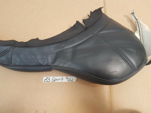 BMW Z3 Roadster Fahrer Sport Sitz Bezug Teil Stück Flicken Leder schwarz