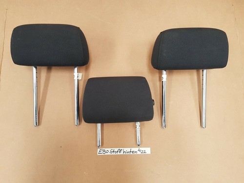 BMW E90 E91 Kopfstütze Set Rückbank hinten rechts links Mitte Stoff Anthrazit 