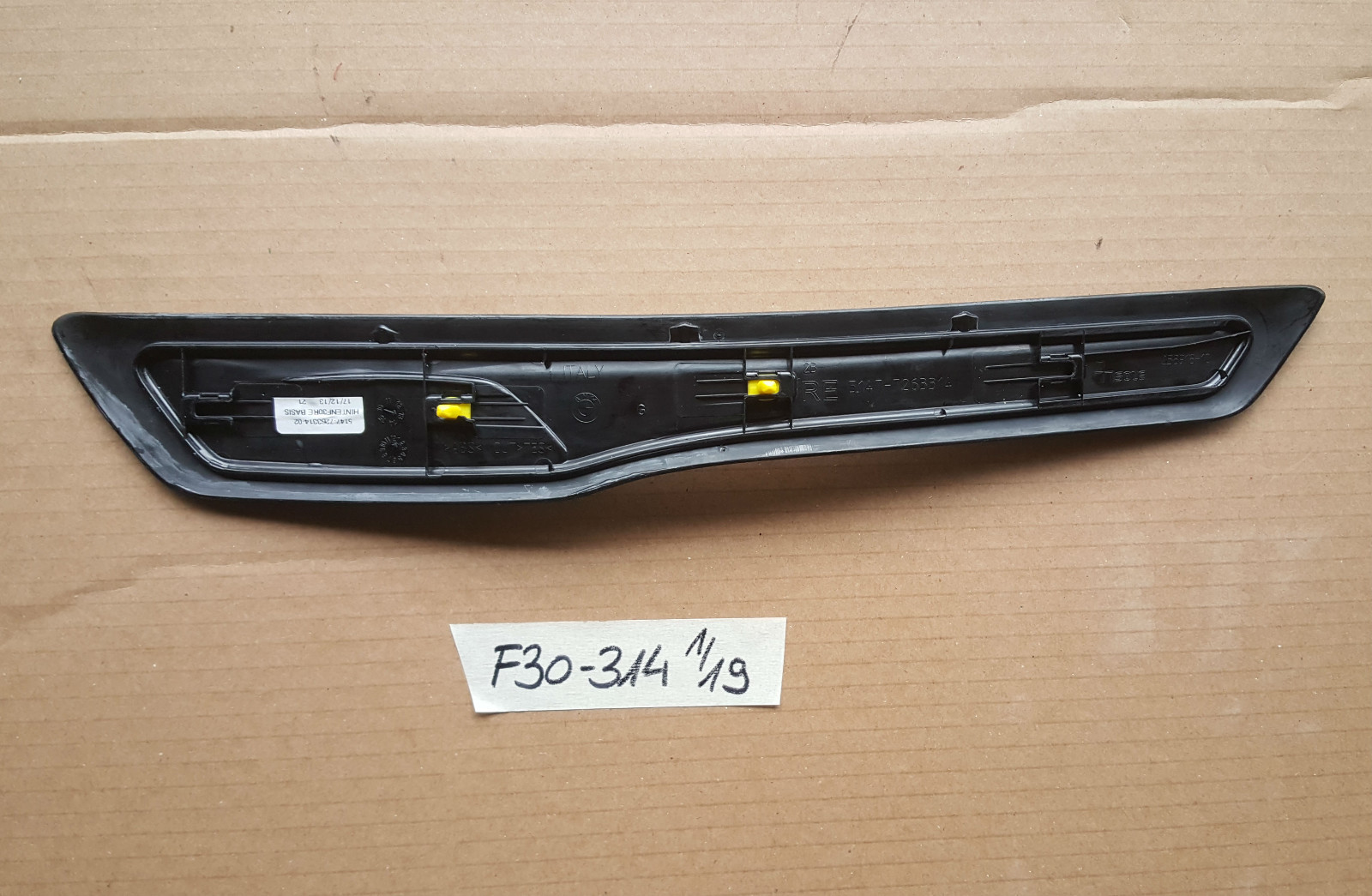 BMW F30 F31 Einstiegsleiste HINTEN Blende Leiste Tür Einstieg Basis 7263314