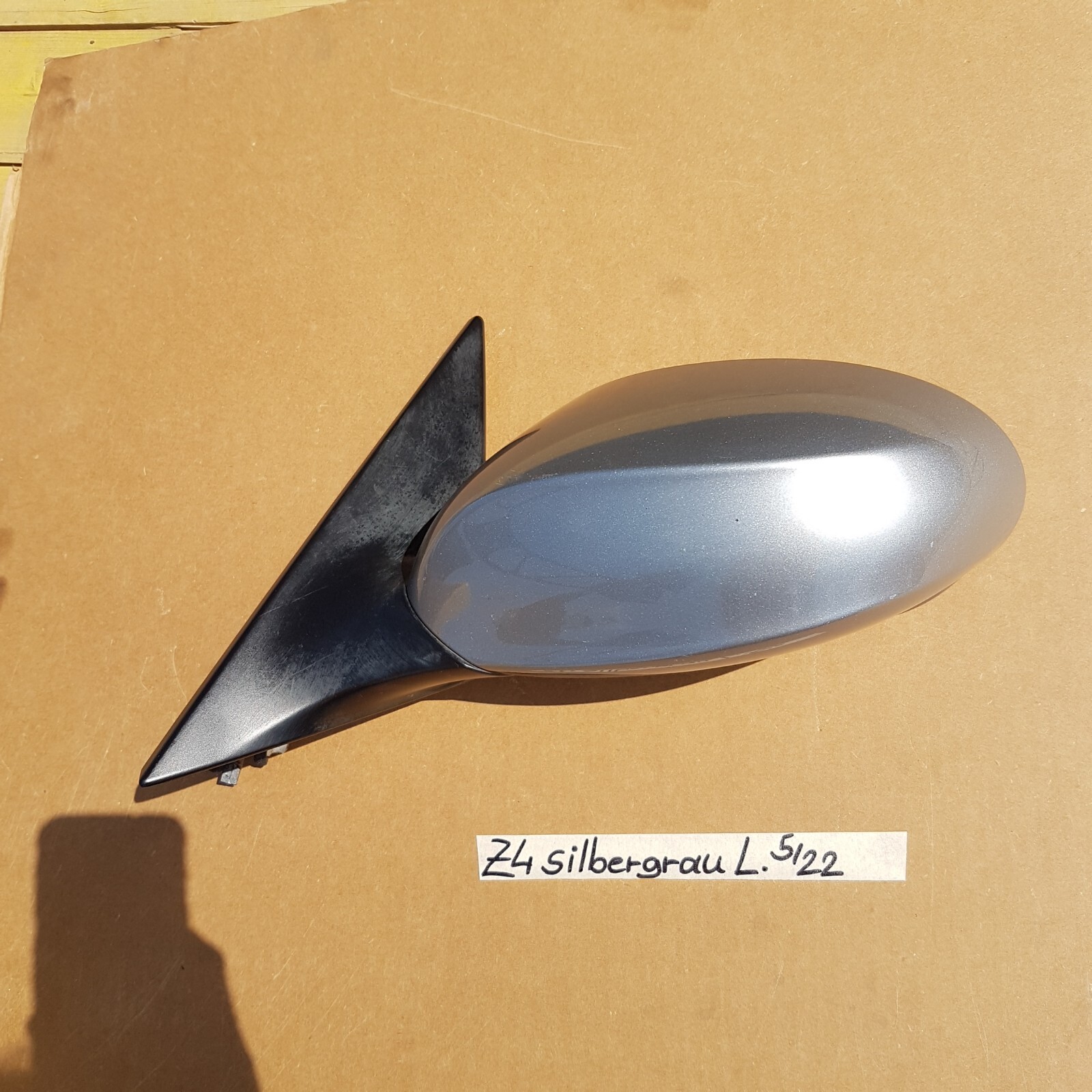 BMW Z4 E85 E86 Seiten Außen Spiegel LINKS silber grau Metallic A08 