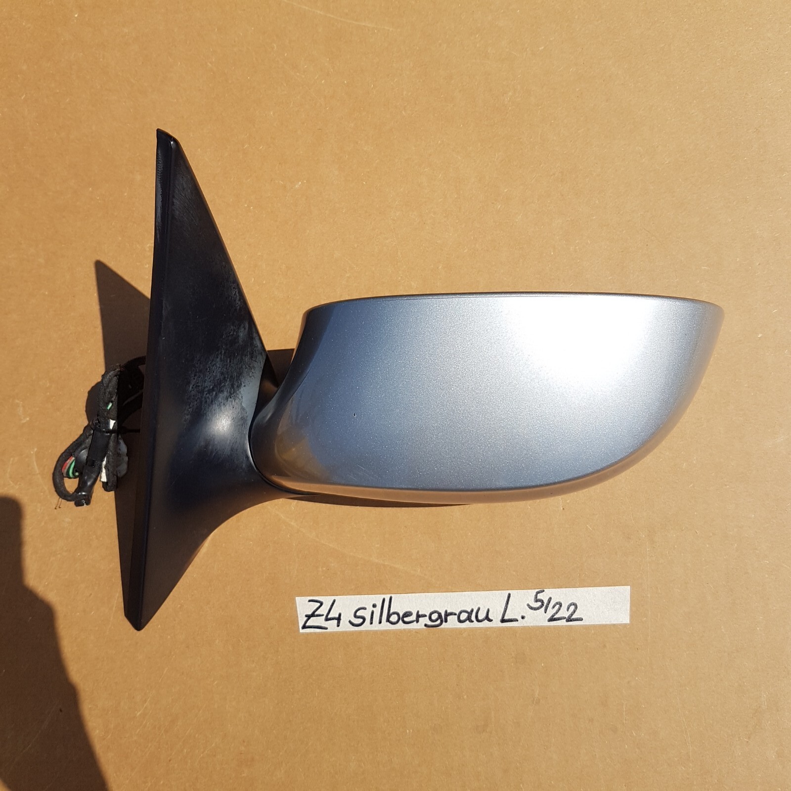 BMW Z4 E85 E86 Seiten Außen Spiegel LINKS silber grau Metallic A08 