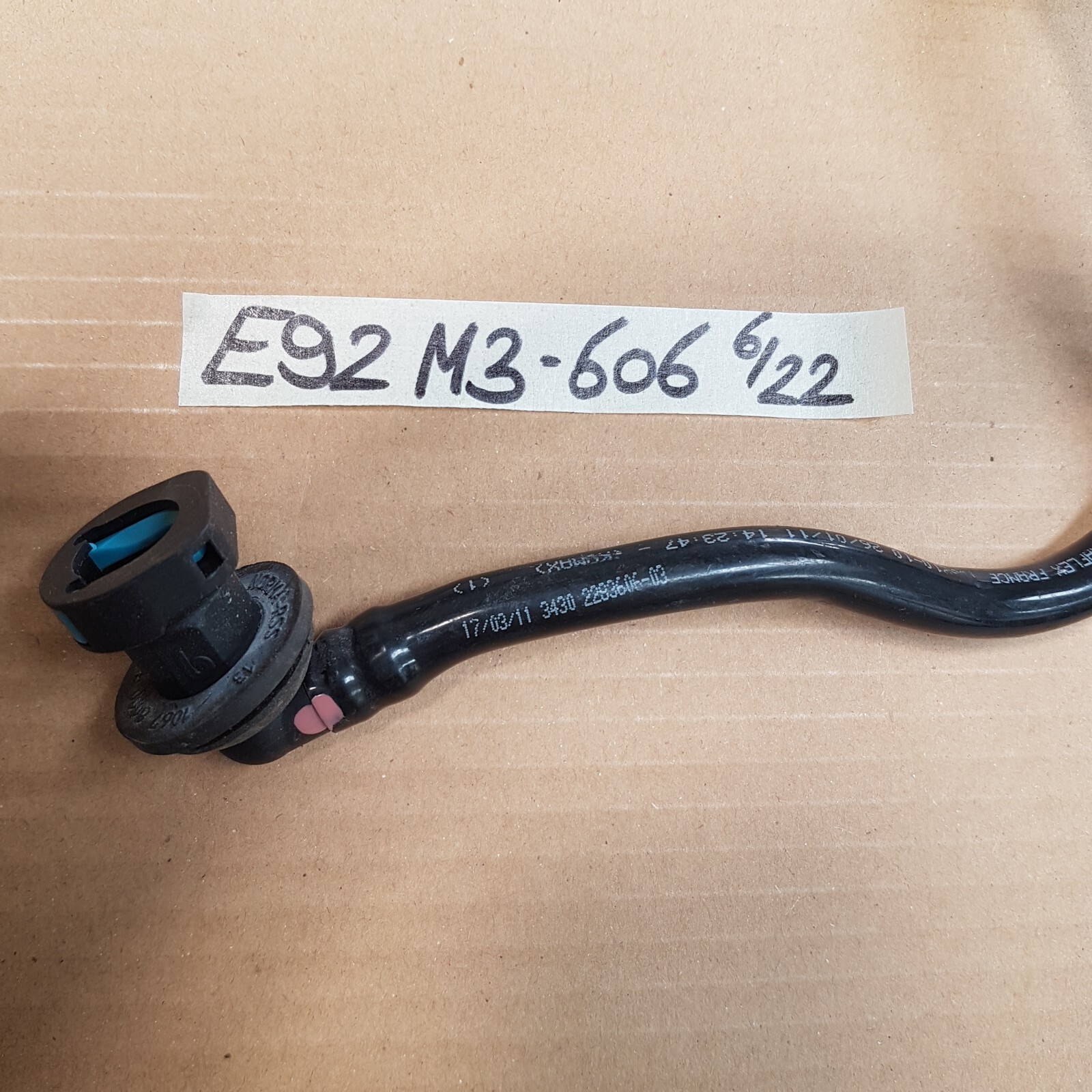 BMW E90 E91 E92 E93 M3 Unterdruck Leitung Bremskraftverstärker 2283606