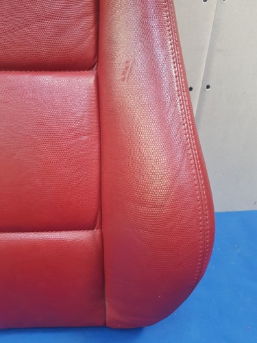 BMW Z3 Roadster + Coupe Bei Fahrer Sitz Oberteil Leder Snake rot Rückenlehne 