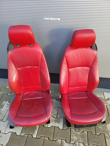 BMW Z4 E85 Fahrer Beifahrer Leder Sitz rot Memory + Türverkleidung ABHOLUNG