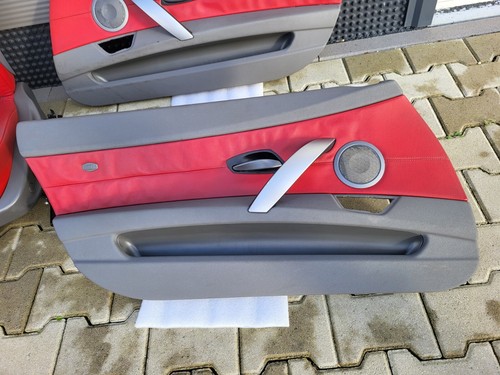 BMW Z4 E85 Fahrer Beifahrer Leder Sitz rot Memory + Türverkleidung ABHOLUNG