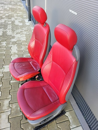 BMW Z4 E85 Fahrer Beifahrer Leder Sitz rot Memory + Türverkleidung ABHOLUNG