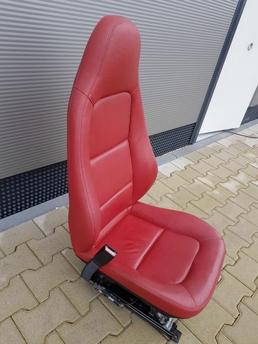 BMW Z3 Roadster Fahrer Sitz LINKS Leder rot snake + Gestell + Motoren ABHOLUNG