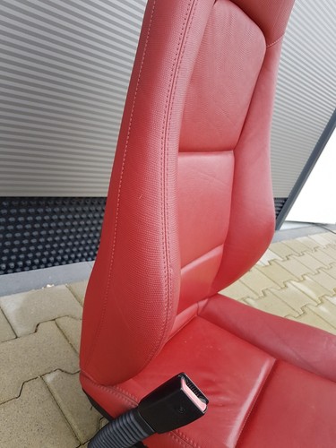 BMW Z3 Roadster Fahrer Sitz LINKS Leder rot snake + Gestell + Motoren ABHOLUNG