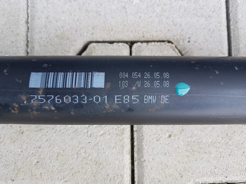 BMW Z4 E85 E86 Gelenkwelle Schaltgetriebe / Kardanwelle 7576033