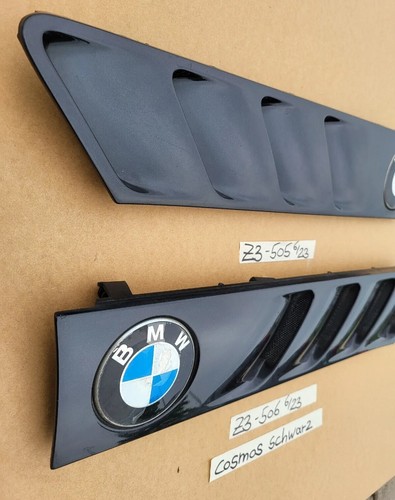 BMW Z3 Roadster Lufteinlass Ki​emen Ziergitter Motorhaube Cosmos Schwarz R+L