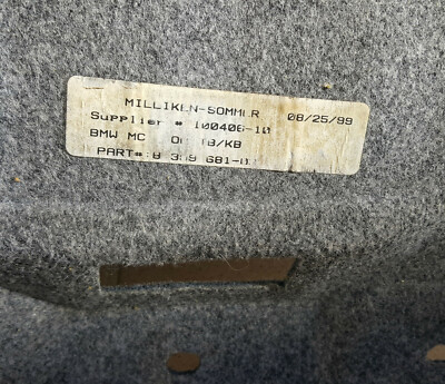BMW Z3 Roadster Kofferraum Teppich Verkleidung Trennwand Gepäckraum 8399681