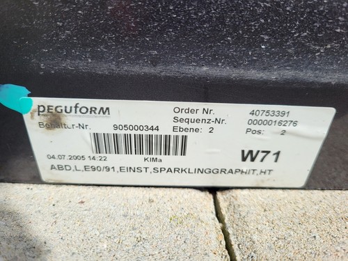 BMW E90 E91 Seiten Schweller Leiste sparkling graphit rechts ODER links ABHOLUNG