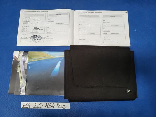 BMW Z4 E85 Bordmappe Nylon Service Heft 2,5i Englisch RHD