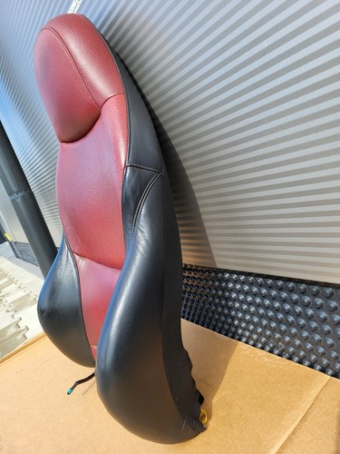 BMW Z3 Bei Fahrer Sport Sitz Oberteil Leder Rot Schwarz Rückenlehne Sitzheizung