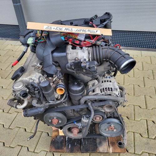 BMW Z3 Roadster Motor Engine 1,9 Liter M43 Triebwerk 118 PS Getriebe ABHOLUNG