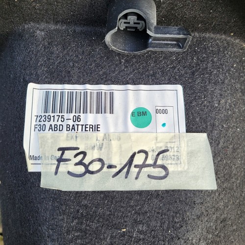 BMW F30 Kofferraum Verkleidung Gepäckraum Abdeckung Batterie Wanne 7239175  