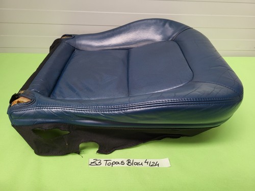 BMW Z3 Roadster Coupe Fahrer Sitz Kissen Unterteil Leder Topas blau ohne Heizung