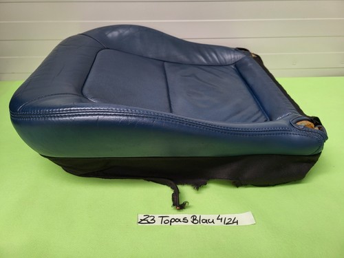 BMW Z3 Roadster Coupe Fahrer Sitz Kissen Unterteil Leder Topas blau ohne Heizung