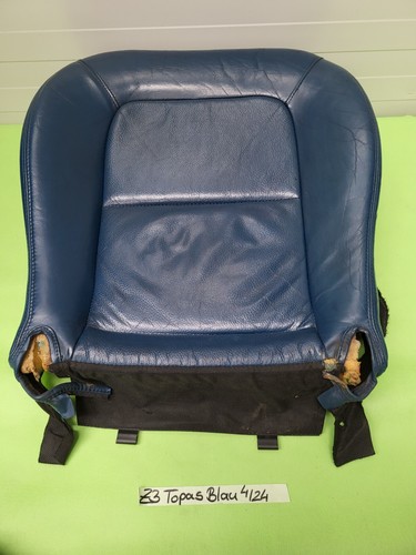 BMW Z3 Roadster Coupe Fahrer Sitz Kissen Unterteil Leder Topas blau ohne Heizung