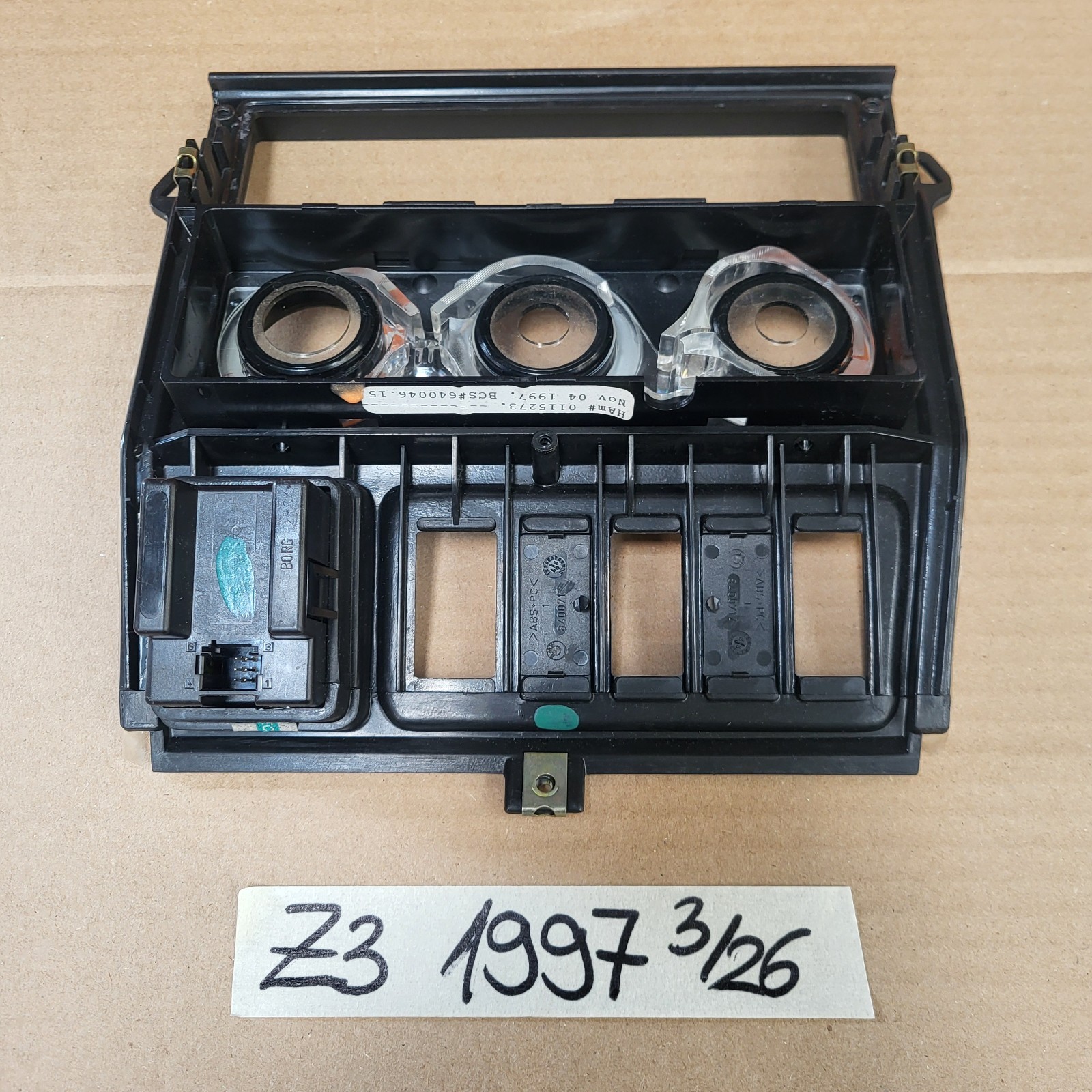 BMW Z3 Roadster Mittelkonsole Klima Blende Verkleidung Heizung  8397702 Schwarz