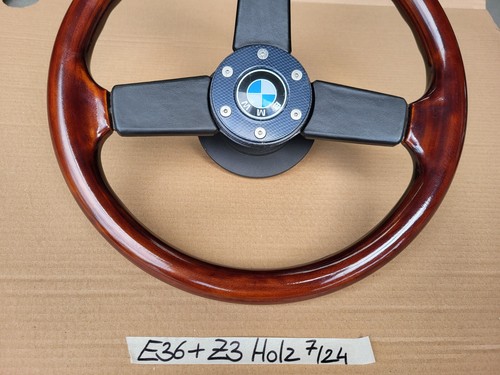 BMW E30 + Z1  + Z3 Holz Lenkrad mit Leder / Classic Lenker