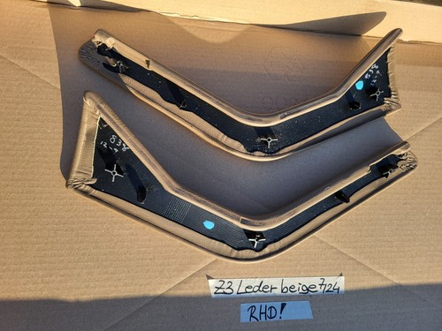 BMW Z3 Bumerang Verkleidung Mittelkonsole Blende rechts + links Voll Leder beige