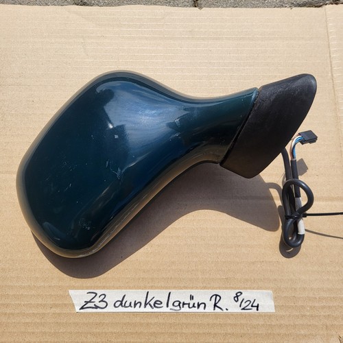 BMW Z3 Roadster + Coupe Seiten Außen Spiegel + Glas + Motor RECHTS Dunkel Grün 